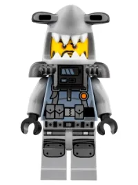 LEGO Hammer Head - Black Beard, Large Knee Plates minifigure
