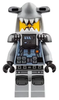 LEGO Hammer Head - Fu Manchu, Large Knee Plates minifigure