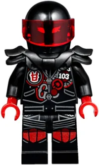 LEGO Mr. E - Biker Vest with Number 103 minifigure