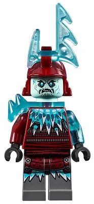 LEGO Blizzard Archer - Trans-Light Blue Horns minifigure