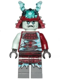 LEGO Blizzard Samurai - Ninja Helmet with Trans-Light Blue Horns minifigure