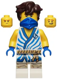 LEGO Jay - Legacy, White Tunic with Blue Trim and Stripes minifigure