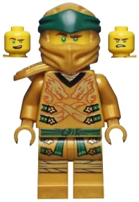LEGO Lloyd (Golden Ninja), Right Shoulder Armor, Yellow Head - Legacy minifigure