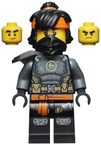 LEGO Cole - The Island, Mask and Hair with Bandana minifigure