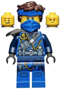 LEGO Jay - The Island, Mask and Hair with Bandana, Shoulder Pad minifigure