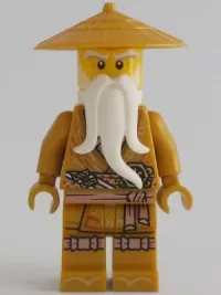 LEGO Wu Sensei - Pearl Gold Robe, White Beard minifigure