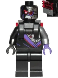 LEGO Nindroid, Neck Bracket with Grille Tile and Ingot minifigure