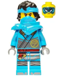 LEGO Nya - Dragons Rising, Hair, Shoulder Pads minifigure