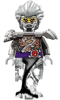 LEGO Cinder - Pearl Dark Gray and Flat Silver Armor, Ghost Legs minifigure