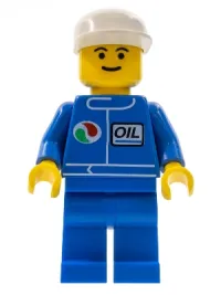 LEGO Octan - Blue Oil, Blue Legs, White Cap minifigure