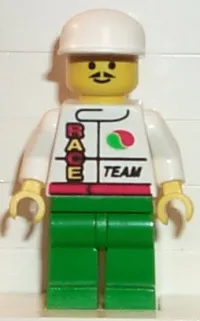 LEGO Octan - Race Team, Green Legs, White Cap minifigure