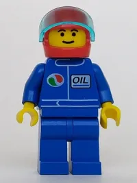 LEGO Octan - Blue Oil, Blue Legs, Red Helmet, Trans-Light Blue Visor minifigure
