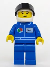LEGO Octan - Blue Oil, Blue Legs, White Helmet, Black Visor minifigure