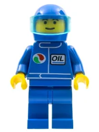LEGO Octan - Blue Oil , Blue Legs, Blue Helmet, Trans-Light Blue Visor minifigure