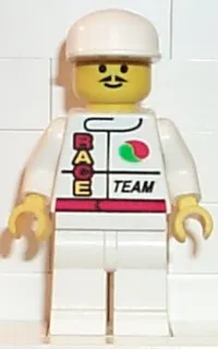 LEGO Octan - Race Team, White Legs, White Cap minifigure