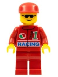 LEGO Octan - Racing, Red Legs, Red Cap minifigure