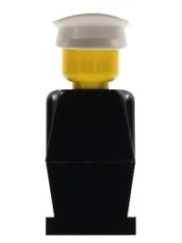 LEGO Legoland - Black Torso, Black Legs, White Hat minifigure