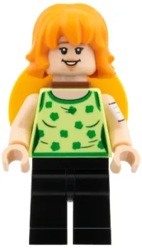 LEGO Nami - Yellowish Green Top, Straw Hat on Back minifigure