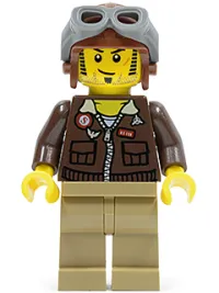 LEGO Jake Raines - Aviator Jacket, Aviator Cap minifigure