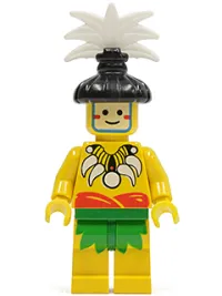 LEGO Islander, King, with Black Hair-Piece minifigure