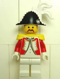 LEGO Imperial Guard - Admiral with White Plume Triple minifigure