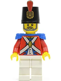 LEGO Imperial Soldier II - Shako Hat Printed, Gray Beard minifigure