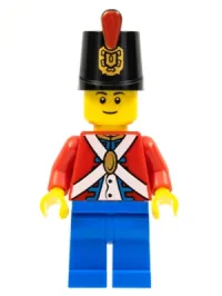 LEGO Imperial Soldier II - Shako Hat Printed, Blue Legs, Male, Black Eyebrows minifigure