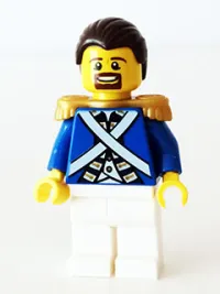 LEGO Bluecoat Sergeant 1 - Brown Moustache and Goatee minifigure
