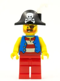 LEGO Pirate Captain - White Plume Feather minifigure