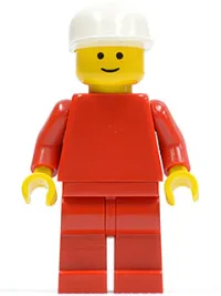 LEGO Plain Red Torso with Red Arms, Red Legs, White Cap minifigure