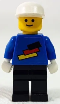LEGO Soccer Player - German Goalie, German National Flag Colors Torso Sticker on Front, White Number Sticker on Back (1, 19 or 22, specify number in listing) minifigure