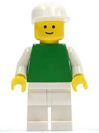 LEGO Plain Green Torso with White Arms, White Legs, White Cap minifigure