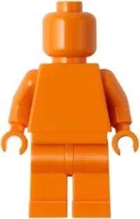LEGO Plain Orange Torso, Orange Legs, Orange Head (Monochrome) minifigure