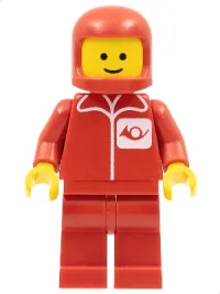 LEGO Post Office - Red Legs, Red Classic Helmet minifigure