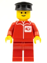 LEGO Post Office - Red Legs, Black Hat minifigure