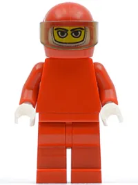 LEGO F1 Ferrari Driver with Helmet and Balaclava - without Torso Stickers minifigure