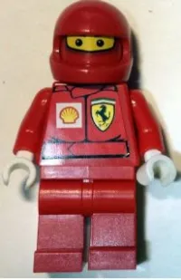 LEGO F1 Ferrari Pit Crew Member - with Shell Torso Stickers minifigure