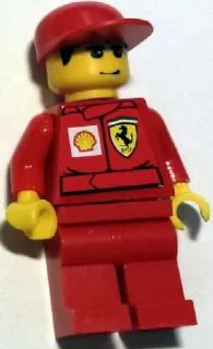 LEGO F1 Ferrari Record Keeper - with Shell Torso Stickers minifigure