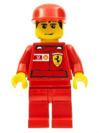 LEGO F1 Ferrari Record Keeper - with Vodafone Shell Torso Stickers minifigure