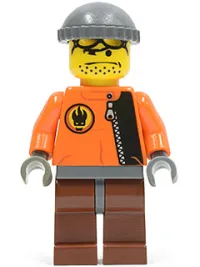 LEGO Hot Rod Driver Orange minifigure