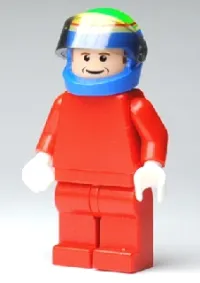 LEGO F1 Ferrari - F. Massa with Helmet Blue Printed - without Torso Stickers minifigure