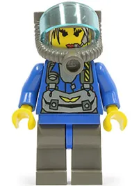 LEGO Jet - Trans-Light Blue Visor minifigure