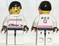 LEGO Res-Q 3 - Black Male Hair minifigure
