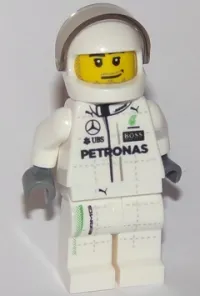 LEGO Mercedes F1 W07 Hybrid Driver - White Helmet minifigure