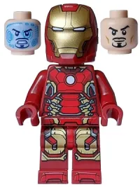 LEGO Iron Man - Mark 43 Armor, Light Nougat Head minifigure