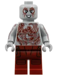 LEGO Drax - Dark Red Tattoos minifigure