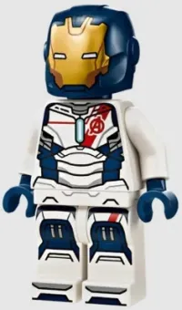 LEGO Iron Legion - Dark Blue Head, One Piece Helmet minifigure