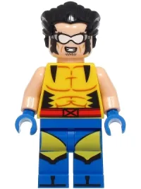 LEGO Wolverine - Hair, Blue Hands minifigure