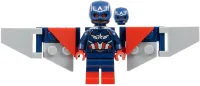 LEGO Captain America (Sam Wilson) - Dark Blue Suit, Red Boots, Backpack and Wings without Stickers minifigure