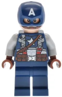 LEGO Captain America - Dark Blue Suit with Strap minifigure